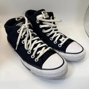 Converse Chuck Taylor All Star Madison Black Canvas Sneakers Size 8 Women